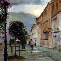 L’éclaircie 92 x 65 cms